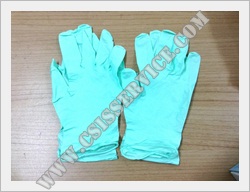 ถุงมือไนไตร์ / Nitrile glove  สีขาว สีฟ้า สีเขียว สีม่วง สีชมพู หนา 4,5,6 มิล