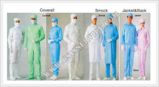 ชุดสม็อคคลีนรูม/cleanroom smock